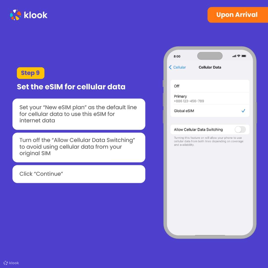 eSIM อินเดีย - สลับข้อมูลมือถือ